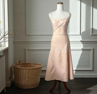 Vestido técnico jersey DION LEE "Single Knot" - talla 6 - rubor Foto 1 de 4