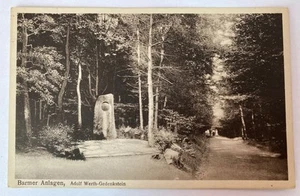 Ansichtskarte Barmer Anlagen, Adolf Werth-Gedenkstein 410030 AH - Bild 1 von 2