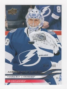 2025-26 UPPER DECK SERIES 1 HOCKEY UD EXCLUSIVES 59/100 ANDREI VASILEVSKIY #157 - Picture 1 of 2