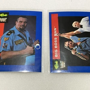 1991 Classic WWF Superstars Big Boss Man Wrestling #115 & #125 WWE FRESH PACK - Picture 1 of 4