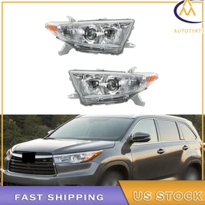 13 faros halógenos izquierdo+derecho cromo carcasa para Toyota Highlander 2011 2012 - Imagen 1 de 8