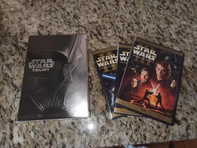 Star Wars Trilogy DVD w/Bonus Material 4 Disc Set,  And episode 1, 2, 3 - Image 1 of 2