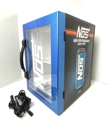 NOS High Performance Energy Drink Rare Mini Fridge Refrigerator N63NB - WORKS - Image 1 of 4