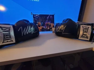 Mike Tyson Boxing Champion COA Auto Gold Belt,  Shorts, Black Gloves,Photo  - Picture 1 of 11