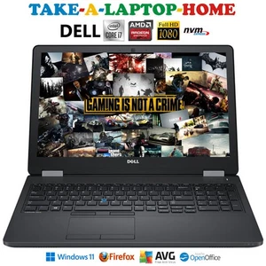 Dell i7 Gaming Laptop QuadCore 3.4GHz NVMe SSD Radeon Graphics Card Full HD - Picture 1 of 14