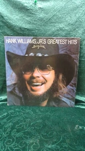Hank Williams Jr's Greatest Hits Vinyl LP Record Vintage ) 1982 Curb Records V/G - Picture 1 of 13