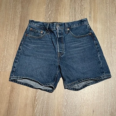 Pantalones cortos de mezclilla Levi Strauss 501 para mujer talla 28 azul botón mosca eUC Foto 1 de 4