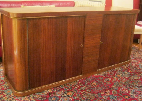 BEAUTIFUL FRENCH ART DECO ROSEWOOD BRASS MOUNTED BUFFET CABINET CIRCA 1930 Cover