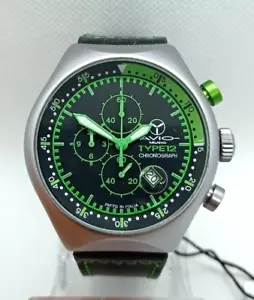 OROLOGIO UOMO AVIATORE CRONOGRAFO AVIO MILANO TYPE 12 CASSA IN ALLUMINIO 45mm - Foto 1 di 12