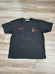 Playboy by PacSun Black & Pink Embroidered T-shirt Large - Picture 1 of 9