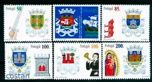 1998 District Coats of Arms,Setubal/fish,Viseu/trumpet,Porto,Portugal,M.2283,MNH - Picture 1 of 1