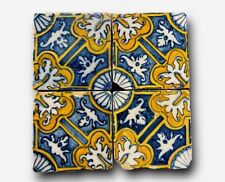 17th Century Antique Portuguese Tile Panel quadra 4 rare