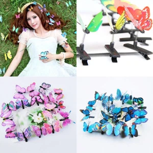 Clips Pince Cheveux Clamp Papillon Crocodile Crabe Coiffure Salon 10 Pièces - Picture 1 of 15