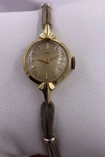 Vintage Womens 18k Yellow Gold Tudor By Rolex 17 Rubies Watch