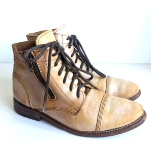 BED STU Bonnie Cobbler Original Series Lace Up Boot Booties Leather Women's US 6 - Picture 1 of 14