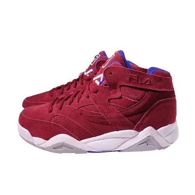 Size 7 Men's / 8.5 Women's FILA M Squad Basketball Shoes 1VB90130-616 Red/White - Image 1 of 4