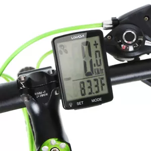 Kabellos Fahrradcomputer Tachometer LCD Funk Fahrrad Kilometerzähler Wasserdicht - Bild 1 von 11