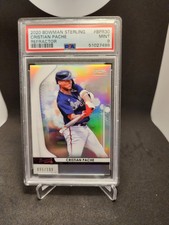 Christian Pache 2020 Bowman Sterling Refractor 95/199 #BPR30 Braves PSA 9