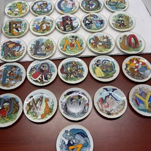 The Disney Collection Alphabet Miniature Plates Complete Set 26 Plates - Picture 1 of 9