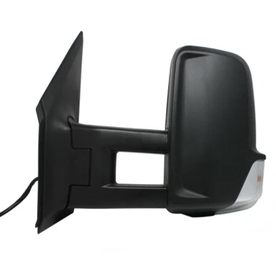 Mercedes Sprinter 2006-2018 Manual Black Long Arm Wing Door Mirror Left Side - Image 1 of 3