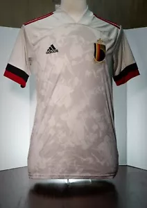 2020 Belgium Men's National Soccer Team Euro Adult Medium Authentic White Adidas - Picture 1 of 7