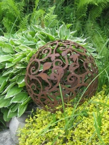 Edelrost Barockkugel 60 cm Durchmesser Garten Terrasse Beet Kugel - Bild 1 von 2