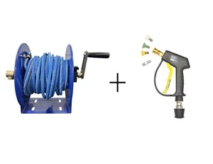 Hochdruckreinigerschlauch, Rolle & Kurzauslöser für Karcher K-Serie Waschmaschinen 20mt - Bild 1 von 5