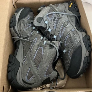 Merrell Women's Moab 2 Mid Water Proof Boots Color Granite Size 11 New - Picture 1 of 3