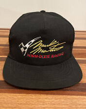 Vintage Winn Dixie Mark Martin Racing Team SnapBack Cap Hat Black Made In USA