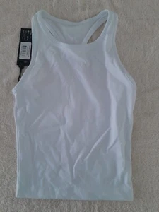 LSKD WOMEN'S WHITE FLOW RACERBACK TANK-SIZE 2XS - Picture 1 of 2