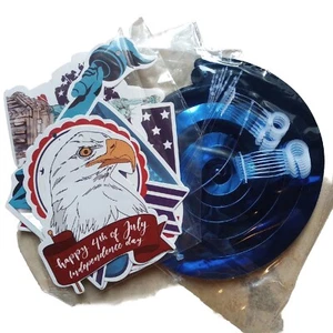 USA Party Decorations Hanging Foil Swirls BBQ Sale 4th of July Presidents - Picture 1 of 11