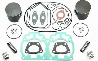 2012 2013 Ski-Doo MXZ 600 Sport SPI Pistons Bearings Top End Gasket Kit Std 76mm - Image 1 of 4