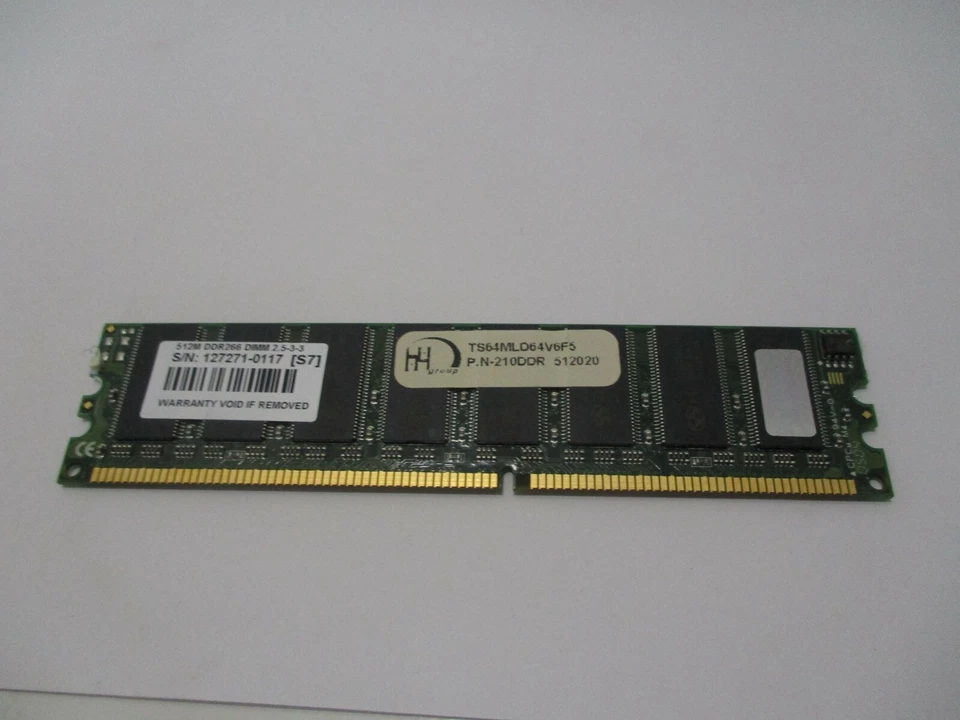 Memoria Transcend TS64MLD64V6F5 210DDR 512020 512 MB DDR266 DIMM 2,5-3-3 Foto 1 de 3
