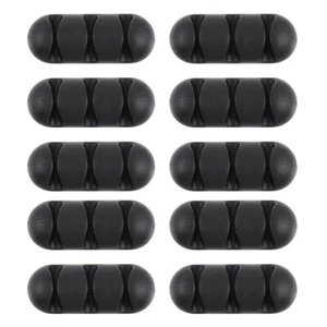 10 PCS Porous Wire Processor Cable Management Organizers Holder for Desk - Afbeelding 1 van 12