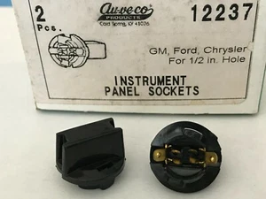 Instrument Panel Sockets 1/2 inch  Auveco # 12237 (2 pieces) NEW - Foto 1 di 1