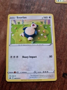 Pokémon TCG Snorlax Crown Zenith 109/159 Regular Rare - Picture 1 of 1