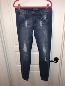 Bebe Premium Denim Womens Regular Size 30 Pre-owned Holes Awesome Fitting  - Foto 1 di 6