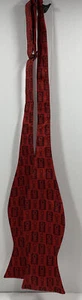 Rare CNN Bow Tie Hand Made 100% Silk Red Adjustable - Picture 1 of 6