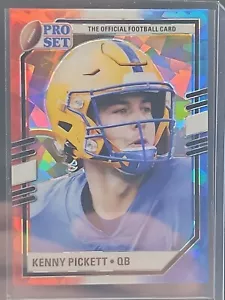 2022 Leaf Pro Set Kenny Pickett RC Red White Blue Refractor PSP-KP1 Parallel - Bild 1 von 11