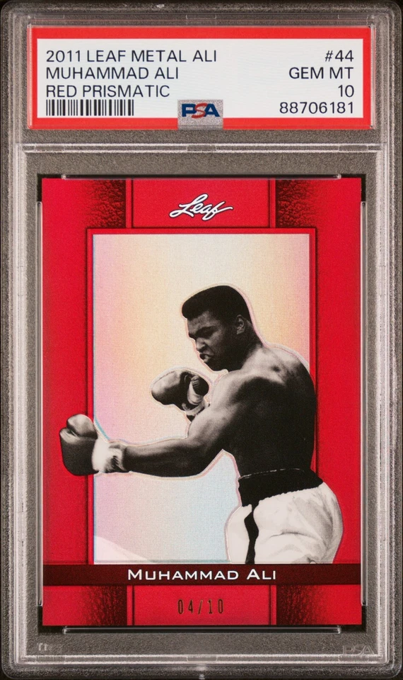 MUHAMMAD ALI 2011 Leaf Metal #44 RED 4/10 PSA 10 GEM MINT + COUPONS + FREE SHIP - Image 1 of 3