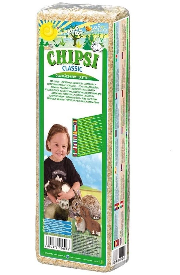 Chipsi Classi Wood Shavings 15 Litre - Bedding For Reptile Vivarium Substrate