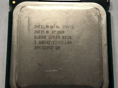 Intel Xeon X5472 3.00GHZ/12M/1600 Quad-Core LGA771 SLASA CPU Processor - Image 1 of 2