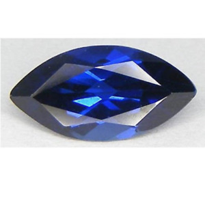 AAA Rated LabCreated Faceted Blue Spphire Marquise Ring,Jewelry Stone 3x6to4x8mm