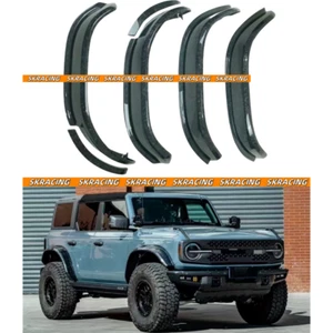 For 2021-2024 Ford Bronco FORGED CARBON Extra Wide Fender Flares Wheel Arch Kits - Picture 1 of 11