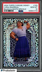 2024 Topps Chrome Disney #183 Luisa Madrigal Black & White Speckle #/101 PSA 10 - Picture 1 of 2