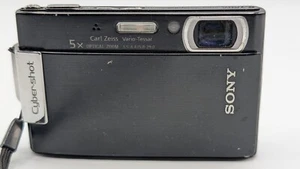 Sony Cyber-shot DSC-T100 8.1MP 5x Optical Zoom Digital Camera - W/Bat For Parts - Picture 1 of 8