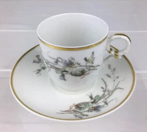 1800 Haviland & Co Tice & Huntington Cincinnati VIOLETA Demitasse taza platillo #1 - Imagen 1 de 11