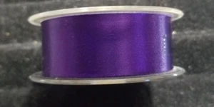 Purple Satin Gift Ribbon 1" X 10 Yards Charles Clay & Sons England NEW - Picture 1 of 3
