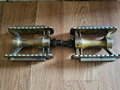  OLD SCHOOL BMX KKT MKS STYLE FLAT PEDALS STYLE 9/16  RARE VINTAGE      - Image 1 of 4
