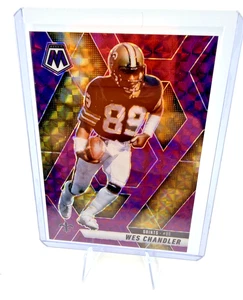 Wes Chandler -2025 Panini Mosaic Football Purple Prizm 02/49 -New Orleans #74 - Picture 1 of 2